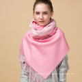 High quality new design fashion personalized winter hot sale solid two colors wool scarf